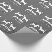 Beagles Huwelijkskoppel met Aangepaste Tekst Cadeaupapier (Hoek)