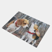 Beagles in Bossen Deurklep Deurmat (Schuin)