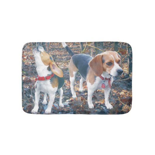 Beagles in de Bossen Beagle Bath Mat (Voorkant)