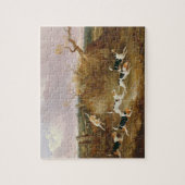 Beagles in volle wasmachine, 1845 (olie op doek) legpuzzel (Verticaal)