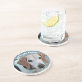 Beagles Love Trees Funny Dog Gift Zandsteen Onderzetter (Zijkant)