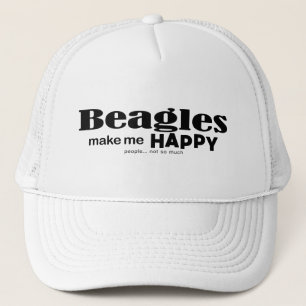 Beagles maken me gelukkig trucker pet