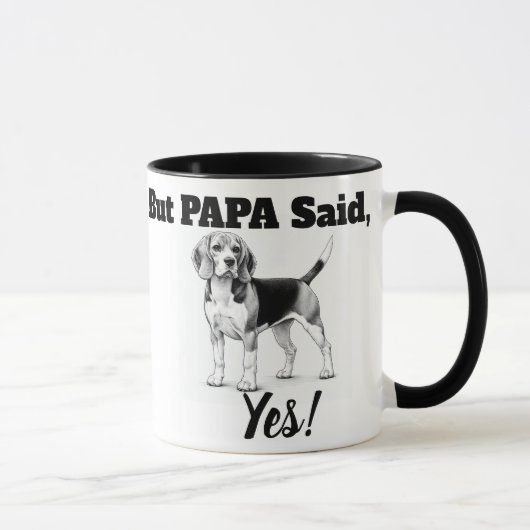 Beagles Mok / typografie (Rechts)