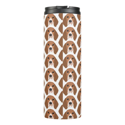 Beagles op Tumbler Thermosbeker (Achterkant)