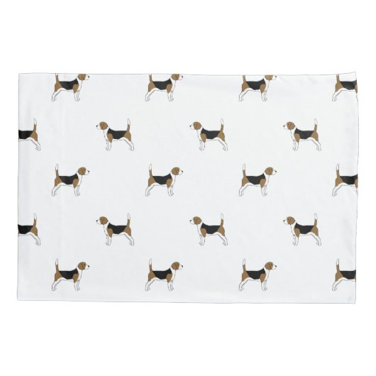 Beagles Pattern Kussensloop (Achterkant)