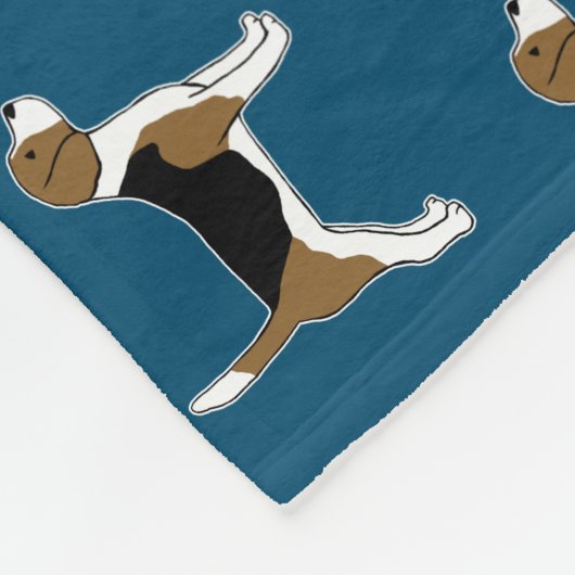 Beagles Pattern Original Pet Hondenliefhebber Fleece Deken (Hoek)