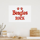 Beagles Rock Poster (Keuken)