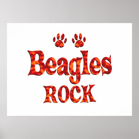 Beagles Rock Poster (Voorkant)