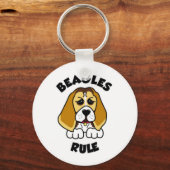 Beagles Rule! Sleutelhanger (Voorkant)