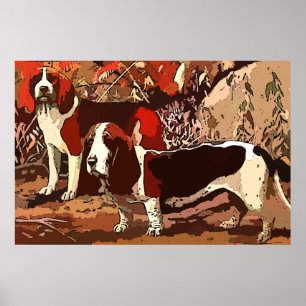 Beagles Schilderen als Poster