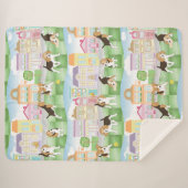 Beagles Sherpa Deken (Voorkant (horizontaal))