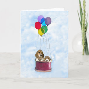Beagles-Wenskaart Feestdagen Kaart