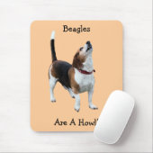Beagles zijn een howl Funny Dog Mousepad Muismat (Met muis)
