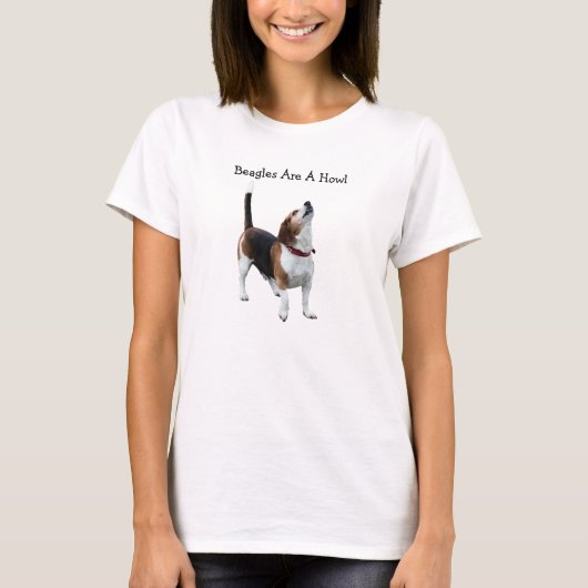 Beagles zijn een howl Funny Dog T-Shirt (Voorkant)