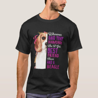 Beagles zijn een meiden beste vriend grappige hond t-shirt