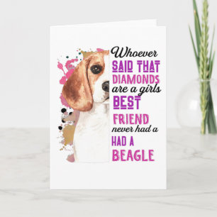 Beagles zijn een meisje haar beste vriendin Funny Kaart