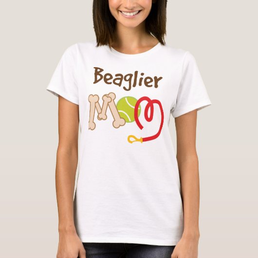 Beaglier Hondenras Mam Gift T-shirt (Voorkant)