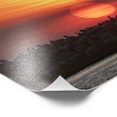 Beaitiful Sunset Colors - Marina Del Rey, CA Foto Afdruk (Hoek)