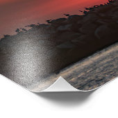 Beaitiful Sunset Colors - Marina Del Rey, CA Foto Afdruk (Hoek)