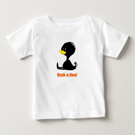 Beak-a-Boo! Cute Cartoon Duck with Funny Pun (Voorkant)