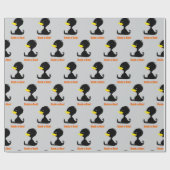 Beak-a-Boo! Cute Cartoon Duck with Funny Pun Cadeaupapier (Vlak)