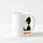 Beak-a-Boo! Cute Cartoon Duck with Funny Pun Koffiemok (Voorkant rechts)