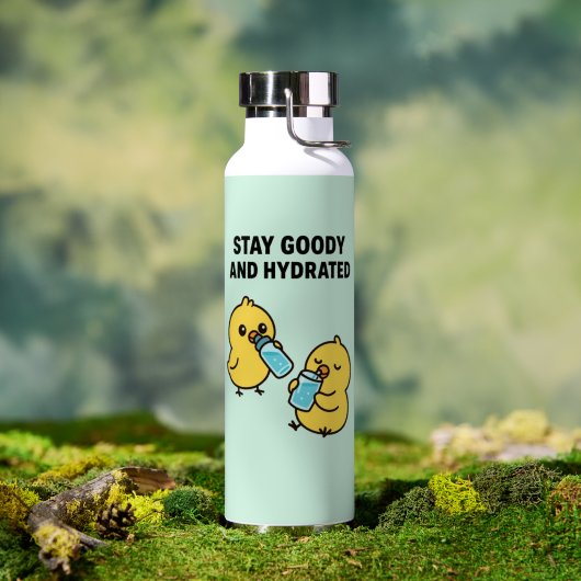 Beak & Bonk STAY GOODY AND HYDRATED Waterfles (Buiten (Gedraaid)  )