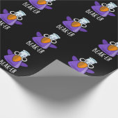 Beak-er Funny Chemistry Pun Dark BG Cadeaupapier (Hoek)