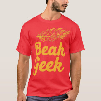 Beak Geek met veren T-shirt