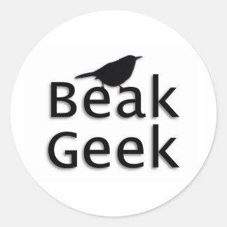 Beak Geek - Wren Ronde Sticker