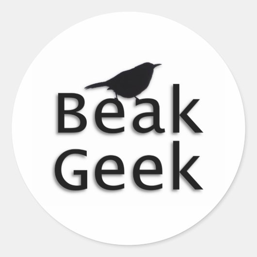 Beak Geek - Wren Ronde Sticker (Voorkant)