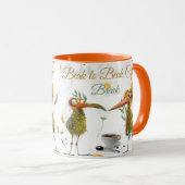 Beak to Beak koffiepauze - Funny Bird Coffee Mok (Voorkant rechts)
