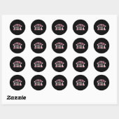 Beaker Test Tube Hart Laboratorium Valentijnse Ronde Sticker (Vel)