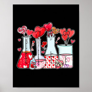 Beaker Test Tube Hart Laboratorium Valentijnse Sc Poster