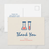 Beaker & Test Tube Science Dank je wel Briefkaart (Voorkant / Achterkant)