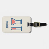 Beaker & Test Tube Science Geëerd Bagagelabel (Voorkant horizontaal)