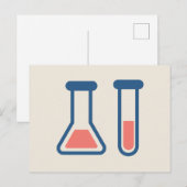 Beaker & Test Tube Science Geëerd Briefkaart (Voorkant / Achterkant)