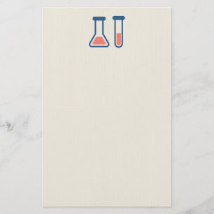 Beaker & Test Tube Science Geëerd Briefpapier