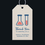 Beaker & Test Tube Science Geëerd Cadeaulabel<br><div class="desc">Gift labels met een schattige tekening van een reageerbuis en een bekerglas. Ideaal voor wetenschappelijke liefhebbers.</div>
