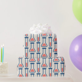 Beaker & Test Tube Science Geëerd Cadeaupapier