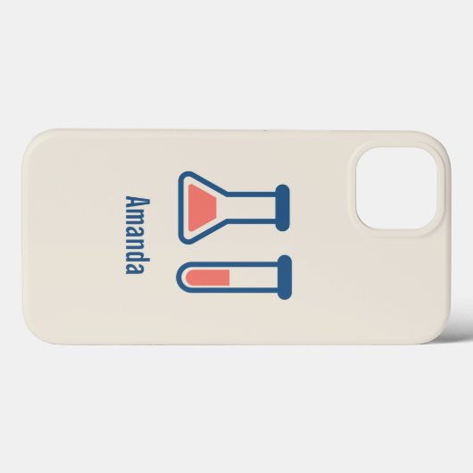 Beaker & Test Tube Science Geëerd Case-Mate iPhone Case (Achterkant (horizontaal))