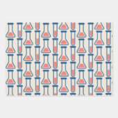 Beaker & Test Tube Science Geëerd Inpakpapier Vel (Voorkant 2)