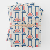 Beaker & Test Tube Science Geëerd Inpakpapier Vel (In situ)