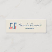 Beaker & Test Tube Science Geëerd Mini Visitekaartje (Voorkant)