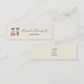 Beaker & Test Tube Science Geëerd Mini Visitekaartje (Voorkant / Achterkant)