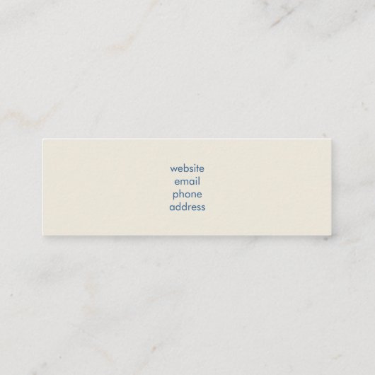 Beaker & Test Tube Science Geëerd Mini Visitekaartje (Achterkant)