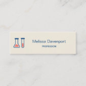 Beaker & Test Tube Science Geëerd Mini Visitekaartje (Voorkant)