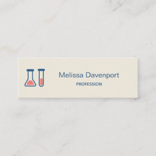 Beaker & Test Tube Science Geëerd Mini Visitekaartje