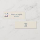 Beaker & Test Tube Science Geëerd Mini Visitekaartje (Voorkant / Achterkant)