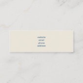 Beaker & Test Tube Science Geëerd Mini Visitekaartje (Achterkant)